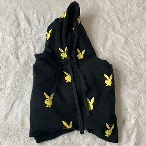Playboy X Missguided cropped hoodie